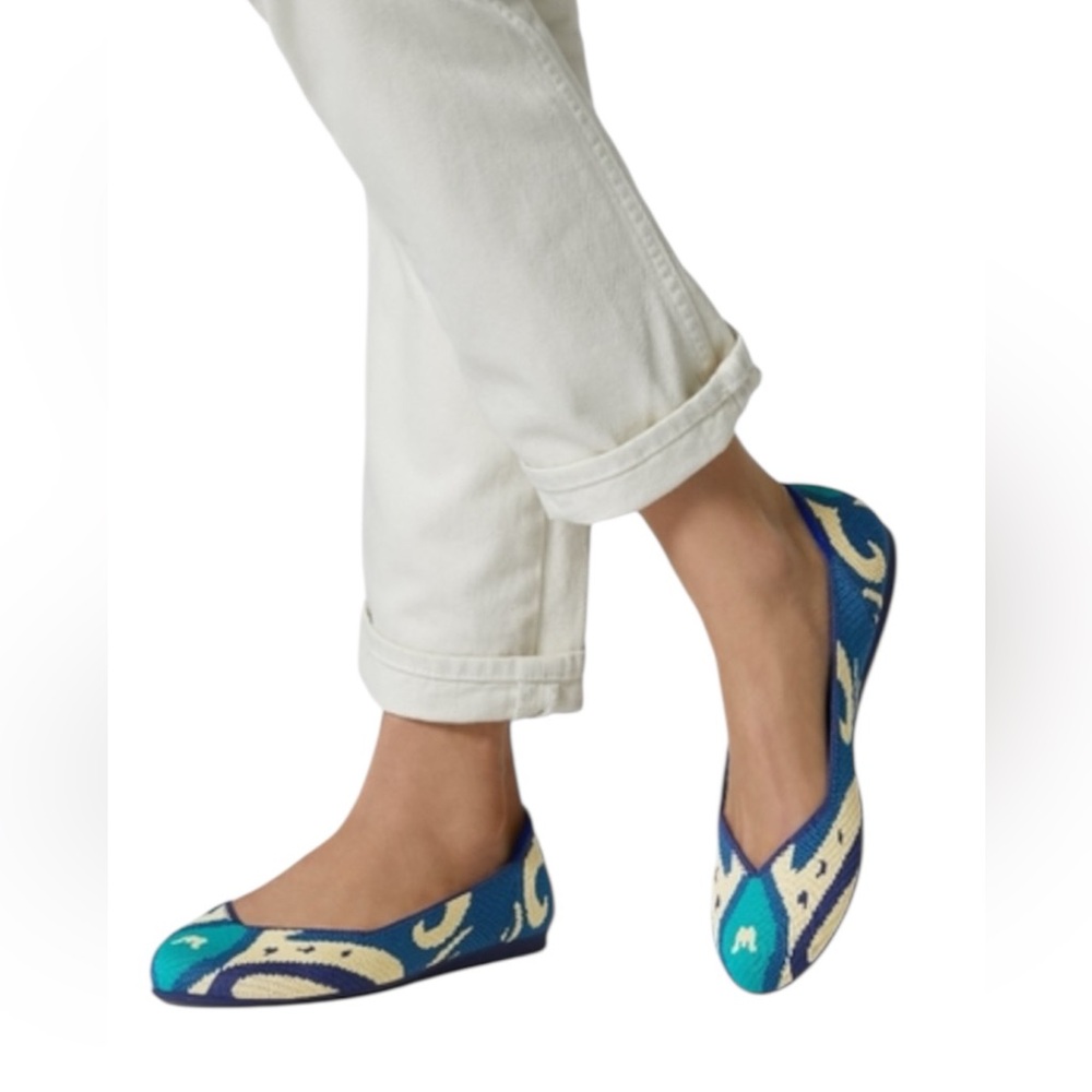 Rothy's Round Moroccan Blue Flats